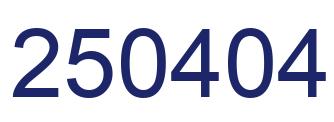 Number 250404 blue image