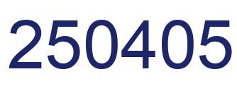 Number 250405 blue image