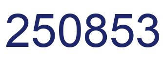 Número 250853 imagen azul