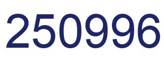 Number 250996 blue image