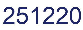Número 251220 imagen azul