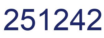 Number 251242 blue image
