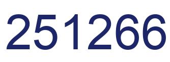 Number 251266 blue image