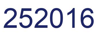 Number 252016 blue image