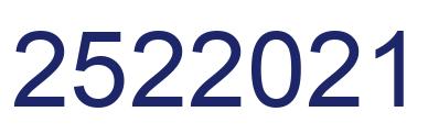 Number 2522021 blue image