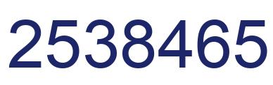 Número 2538465 imagen azul