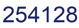 Número 254128 imagen azul