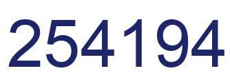 Número 254194 imagen azul