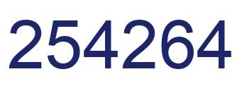 Número 254264 imagen azul