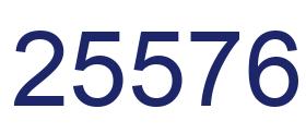 Number 25576 blue image