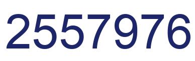 Number 2557976 blue image