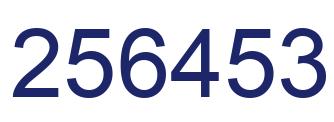 Número 256453 imagen azul