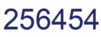Número 256454 imagen azul