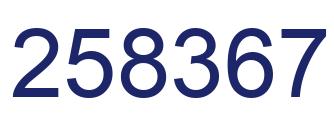 Número 258367 imagen azul