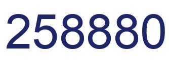 Number 258880 blue image