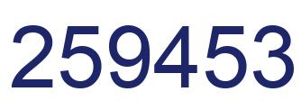 Número 259453 imagen azul