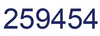 Número 259454 imagen azul