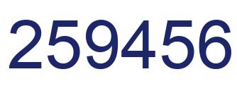 Número 259456 imagen azul