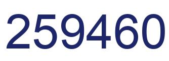 Número 259460 imagen azul