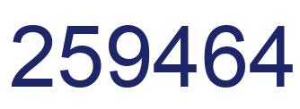 Número 259464 imagen azul
