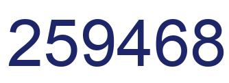 Número 259468 imagen azul