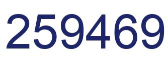 Número 259469 imagen azul