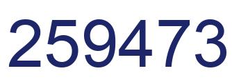 Número 259473 imagen azul