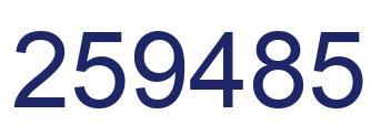 Número 259485 imagen azul