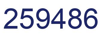 Número 259486 imagen azul