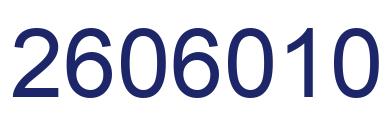 Número 2606010 imagen azul