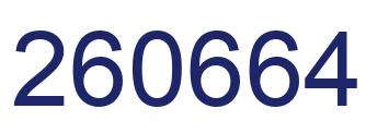 Number 260664 blue image