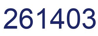 Número 261403 imagen azul