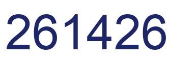 Número 261426 imagen azul
