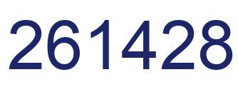 Number 261428 blue image