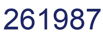 Número 261987 imagen azul