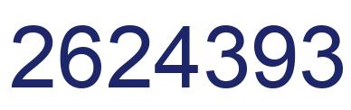 Número 2624393 imagen azul