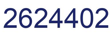Número 2624402 imagen azul