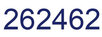 Number 262462 blue image