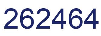 Number 262464 blue image
