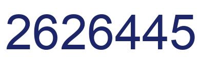 Number 2626445 blue image