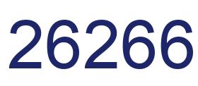 Number 26266 blue image