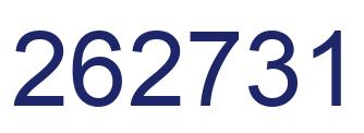 Number 262731 blue image