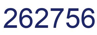Number 262756 blue image