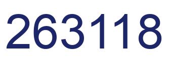 Number 263118 blue image
