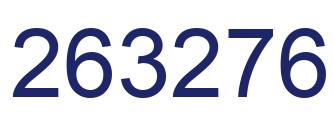 Number 263276 blue image