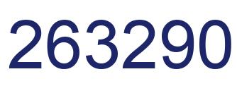 Number 263290 blue image
