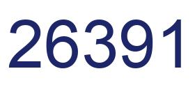 Number 26391 blue image