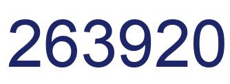 Number 263920 blue image