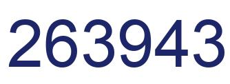 Number 263943 blue image
