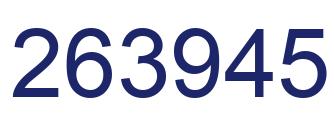 Número 263945 imagen azul